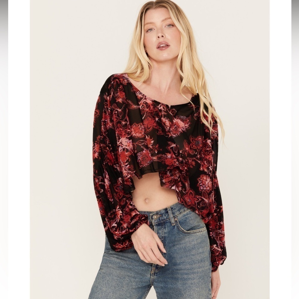 NWT Free People Women's Up For Anything Western Shirt